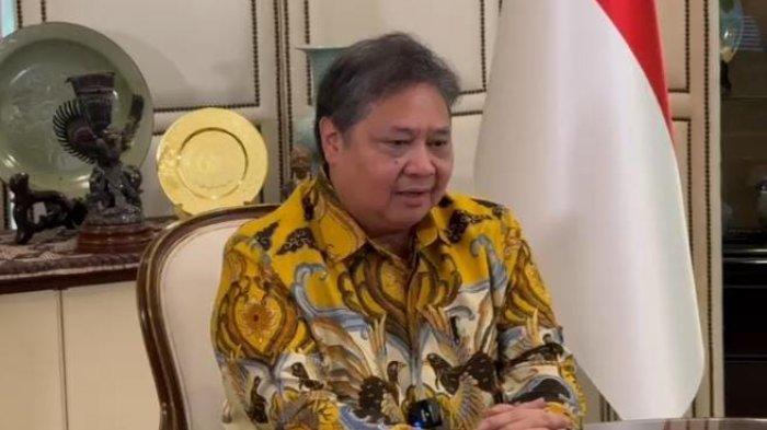 Tangkapan layar video Pernyataan Airlangga Hartanto Resmi Mengundurkan Diri Dari Ketum Golkar, Sabtu (10/8/2024).