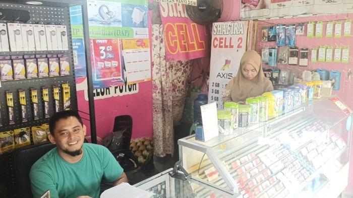 Pemilik konter yang mengalami kecurian