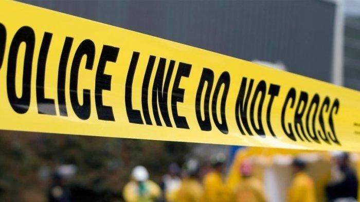 Ilustrasi garis polisi.