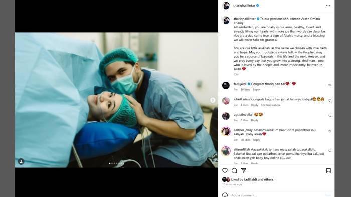 AALIYAH MASSAID MELAHIRKAN - Aaliyah Massaid Melahirkan Bayi Laki-laki, Ini Arti Nama Putra Pertama Thariq Halilintar