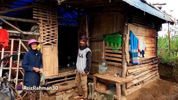Mak Iin dan Abeh, pasangan suami istri terpaut usia 41 tahun di Bandung, tinggal di dalam hutan di rumah sederhana