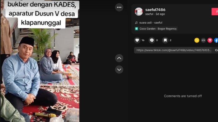 KADES PALAK THR KE PABRIK - Gaya Kepala Desa Klapanunggal Ade Endang Saripudin bagi-bagi uang ketupat untuk perangkat desa tuai sorotan.