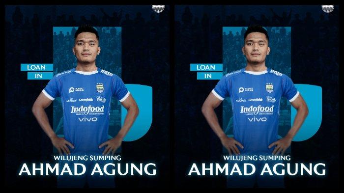 Ahmad Agung Setiabudi, gelandang bertahan Persik Kediri yang baru dipinjam Persib Bandung.
