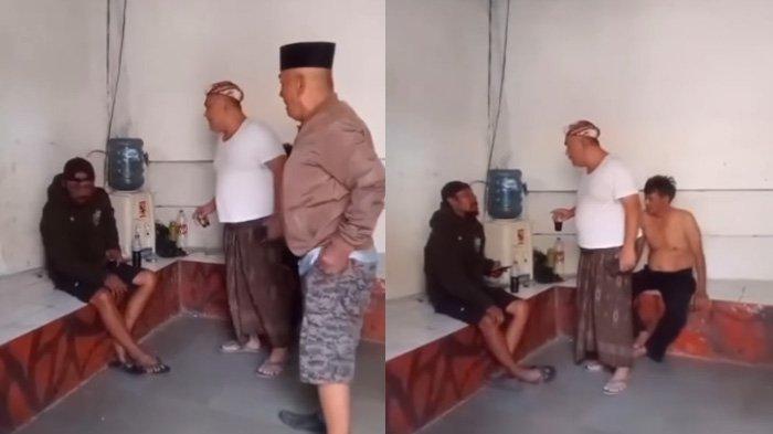Aksi warga yang murka dengan kelakuan orang-orang di sebuah pos markas sebuah ormas, viral di media sosial