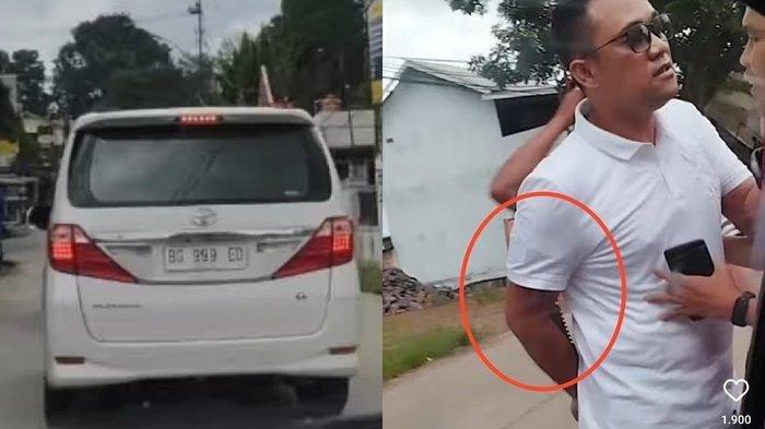 Anaknya tabrakan pakai pajero, ayah datang bawa Alphard, ancam pengemudi pakai pisau