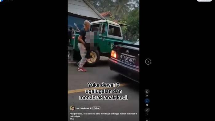 YUKE DEWA 19 - Basis Dewa 19, Yuke Sampurna diduga menabrak anak kecil hingga terkapar viral di media sosial.