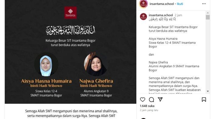 warga Bogor yang meninggal dunia dalam insiden kecelaan maut di Tol Cikampek, Senin (8/4/2024)