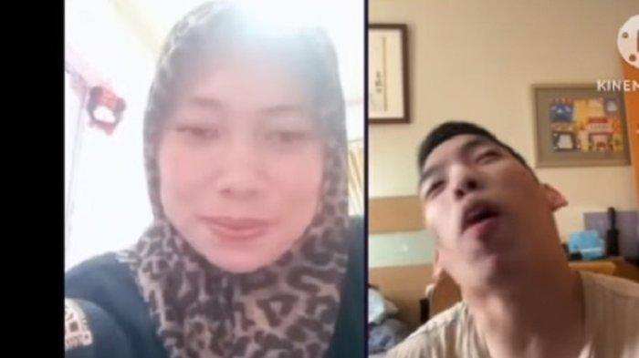 Tangkapan layar - Momen kedekatan Siti dengan anak disabilitas Taiwan.