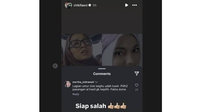 Masih dalam suasana berduka, putri kedua Marissa Haque dan Ikang Fawzi, Chiki Fawzi dinyinyiri netizen karena belum menikah.