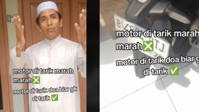 Seorang debt collector yang hendak menarik sepeda motor dibuat heran, malah didoakan nasabah