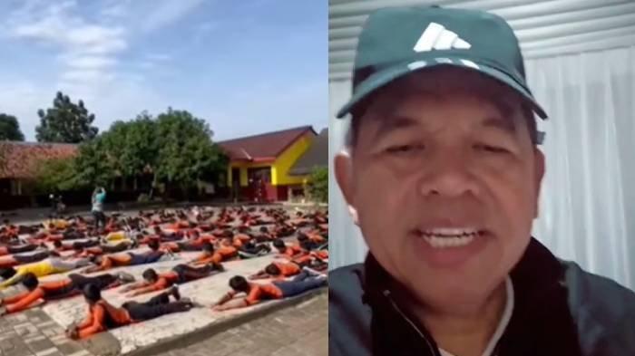 DEMUL SOAL LARANGAN RENANG - Gubernur Jawa Barat Dedi Mulyadi menanggapi video siswa SD yang melakukan praktek renang di halaman sekolah.