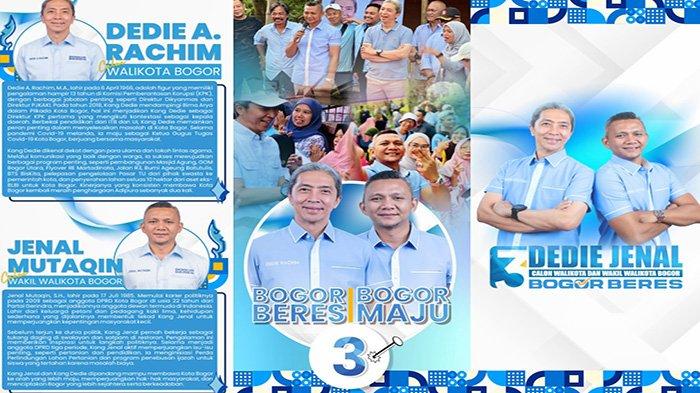 Calon Wali Kota Bogor dan Wakil Wali Kota nomor urut 3, Dedie A Rachim dan Jenal Mutaqin menyiapkan visi dan empat misi serta 33 program prioritas dalam Pilkada 2024 Kota Bogor.
