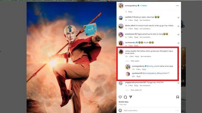 Aktor Denny Sumargo ikut menanggapi kasus korupsi PT Timah yang menyeret suami Sandra Dewi, Harvey Moeis.