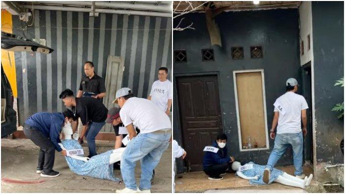 Detik-detik tersangka pembunuhan ibu dan anak di Subang seret korban Tuti Suhartini dari pintu belakang terungkap.