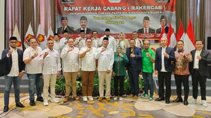 Dewan Pimpinan Cabang (DPC) Gerindra Kota Bogor beri sinyal bentuk koalisi gemuk di ajang Pilwalkot Bogor 2024, Rabu (15/5/2024).