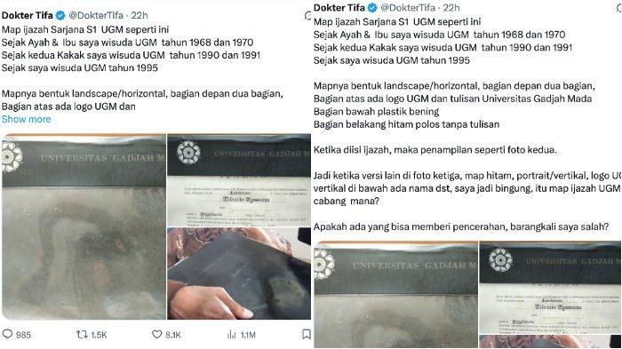 MAP IJAZAH JOKOWI - Dokter Tifa mengatakan kalau map ijazah UGM yang dibawa oleh Jokowi itu berbeda dengan miliknya.