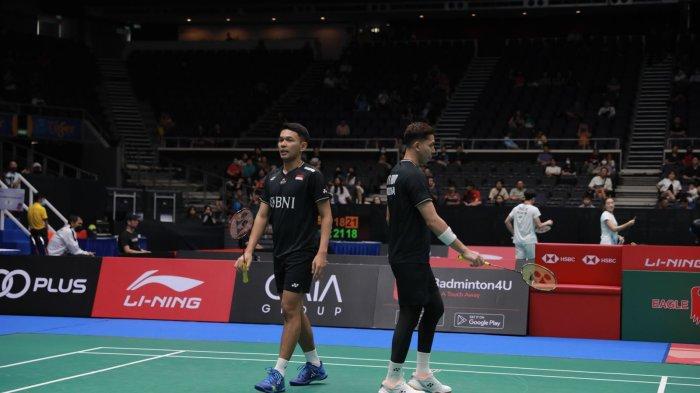 Ganda Putra Indonesia, Fajar Alfian/Muhammad Rian Ardianto, harus angkat koper lebih awal dari Singapore Open 2023.