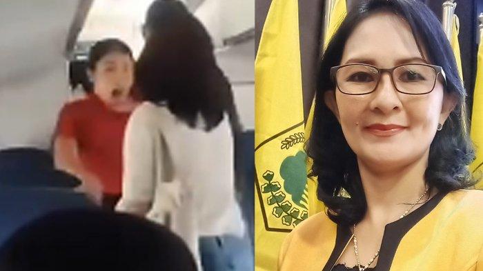Anggoota DPRD diduga mencekik seorang pramugari di pesawat.