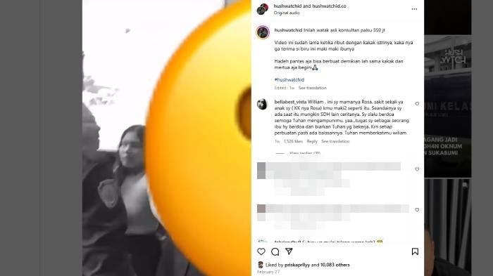 MERTUA CODEBLU - Ibu mertua William Anderson atau Codeblu rupanya mendoakan menantunya agar mendapatkan balasan yang setimpal.
