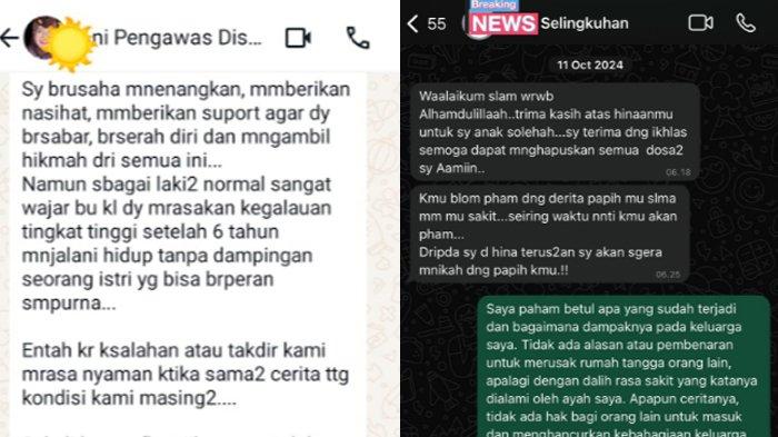 Isi chat ASN Disdik Kabupaten Bogor, istri sah enam tahun sakit