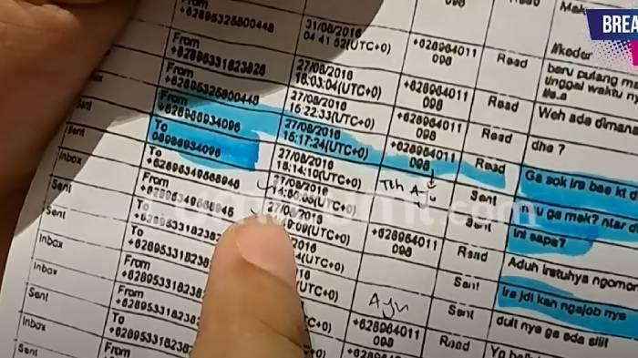 Isi chat di HP Vina yang dimiliki kuasa hukum Iptu Rudiana, Pitra Romadoni.