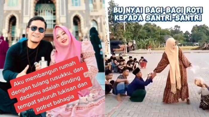 Istri Miftah Maulana alias Gus Miftah, Dwi Astuti Ningsih berulang tahun hari ini, Rabu (18/12/2024, videonya bagikan roti ke santri tuai komentar