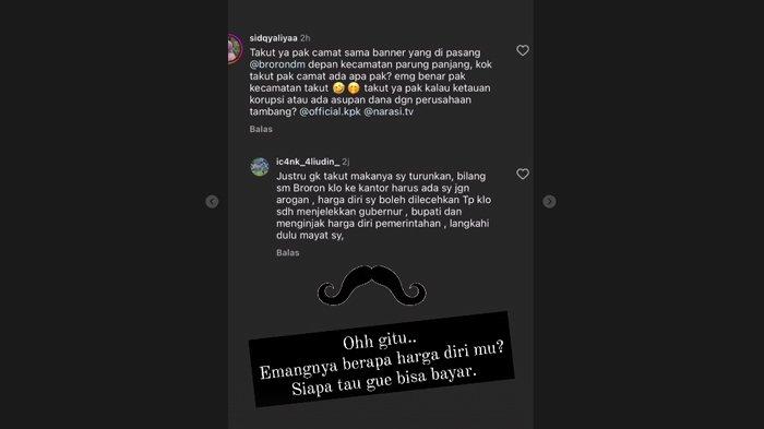 Jawaban camat parungpanjang Icang Aliudin atas tantangan Bro Ron