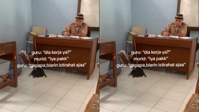 Kisah seorang guru membiarkan muridnya tertidur pulas saat jam pelajaran menjadi perbincangan publik