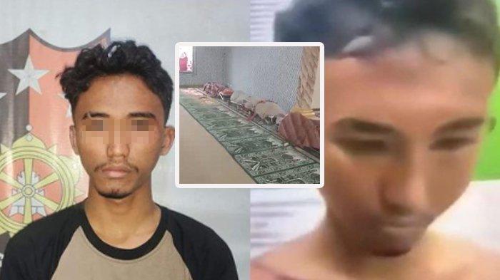 Kondisi Wajah Pelaku Pembunuhan Satu keluarga di Kaltim, 4 hari dipenjara matanya bengkak, penggung lebam sampai ke kuping