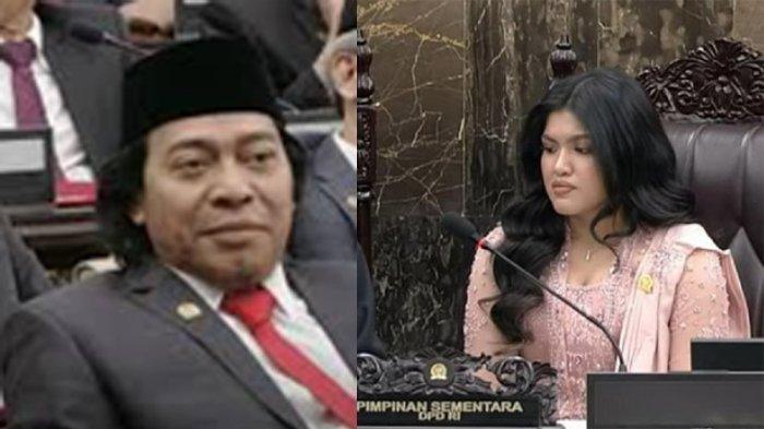 Mengenal Sosok Cantik saat Pelantikan Komeng di Senayan, Putri Kalimantan Umurnya Baru 22 Tahun