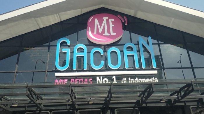 Plang Mie Gacoan yang ada di Kota Bogor.