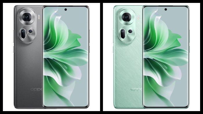 OPPO Reno11 5G 8/256 GB warna Rock Grey, Wave Green