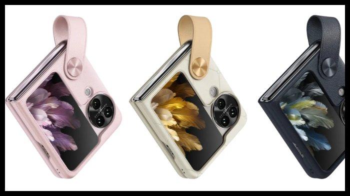 Oppo Find N3 Flip warna Misty Pink, Cream Gold, Sleek Black