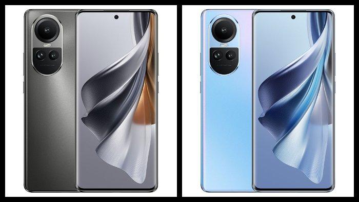 Oppo Reno10 5G warna Silvery Grey dan Ice Blue