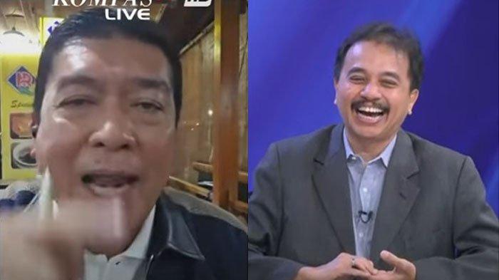 Ketum Solidaritas Merah Putih, Silfester Matutina, terlibat debat panas dengan penuding ijazah Jokowi palsu, Roy Suryo