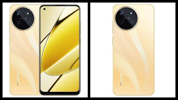 Realme 11 4G warna Glory Gold