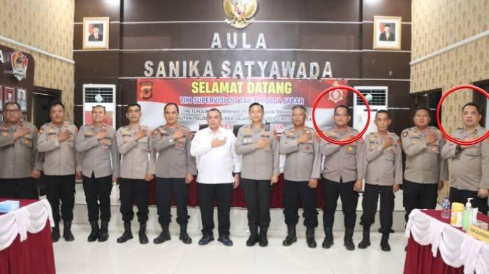 Foto lawas Iptu Rudiana dengan Wadir Tahti Polda Jabar yang disebut-sebut namanya oleh Pegi Setiawan
