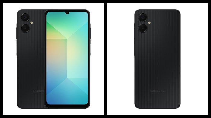HP SAMSUNG - Ilustrasi HP Samsung Galaxy A06 5G warna Black.