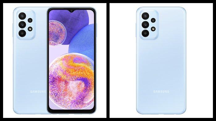SAMSUNG GALAXY A23 5G - Samsung Galaxy A23 5G warna Light Blue