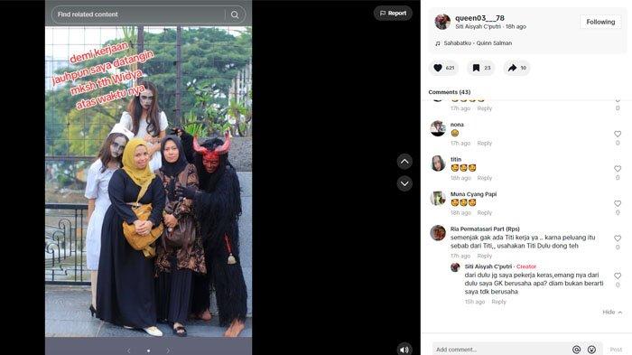 Siti Aisyah tampaknya masih sewot jika disinggung soal anak majikannya di taiwan, Sha Wang.