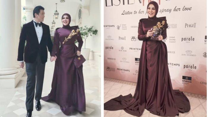 SYAHRINI RAIH PENGHARGAAN - Seumlah netizen mempertanyakan bagaimana Syahrini bisa hadir di perhelatan Cannes Film Festival.