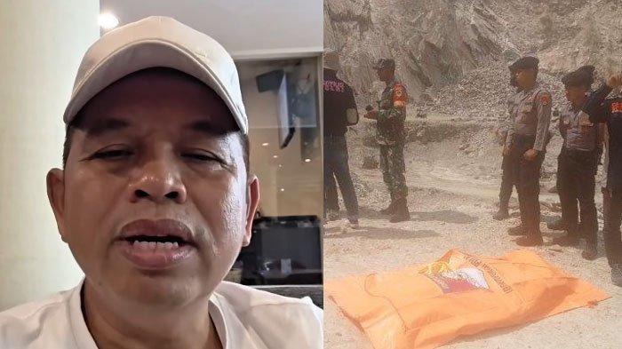 LONGSOR DI CIREBON - Tambang yang longsor hingga menewaskan 11 orang di Dukuhpuntang, Kabupaten Cirebon rupanya pernah didatangi Dedi Mulyadi.