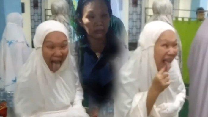 Tingkah aneh seorang wanita saat Salat
