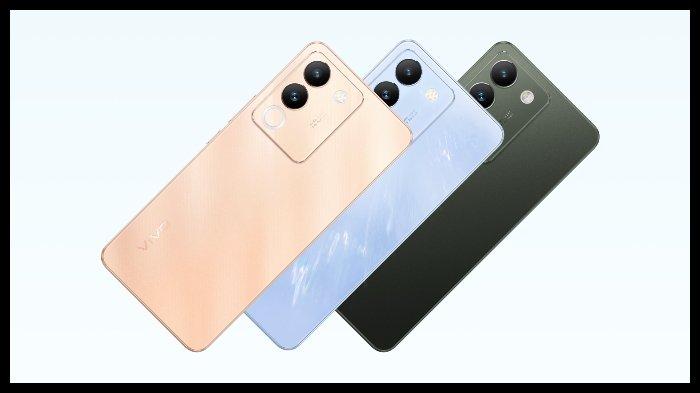VIVO V29E 5G - Vivo V29e 5G warna Rose Gold, Crystal Blue, Forest Black