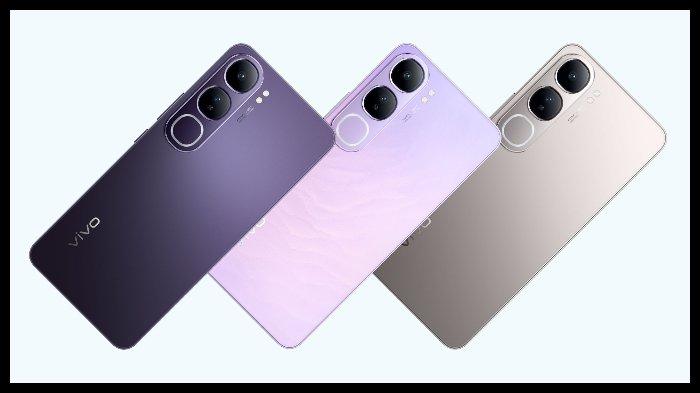 Vivo V40 Lite 4G warna Carbon Black, Pearl Violet, dan Titanium Silver