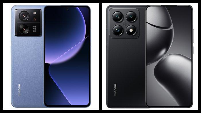 Xiaomi 13T warna Alpine Blue dan Xiaomi 14T warna Titan Black