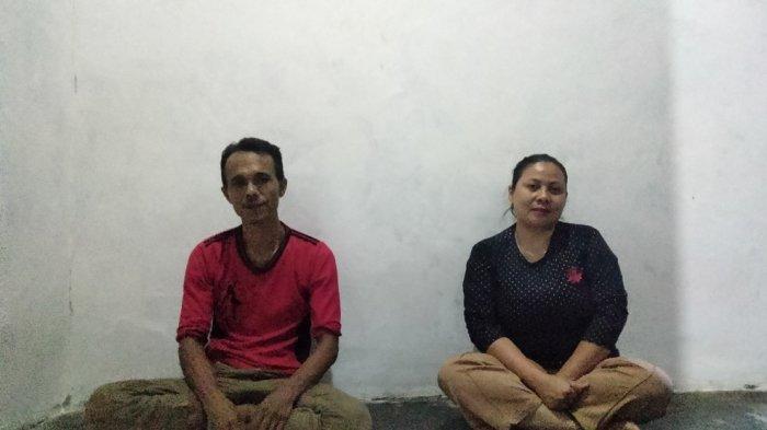 Yudi Suhendar dan Iyah orang tua pengantin baru yang menghilang di Rancabungur, Kabupaten Bogor, Senin (3/7/2023).