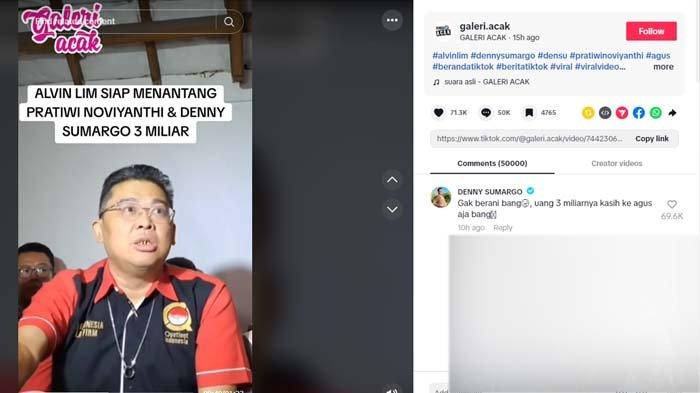 Ditantang Alvin Lim pengacara Agus Salim untuk menyiram air keras ke matanya sendiri, Denny Sumargo mengurai tanggapan jenaka yang tak disangka publik
