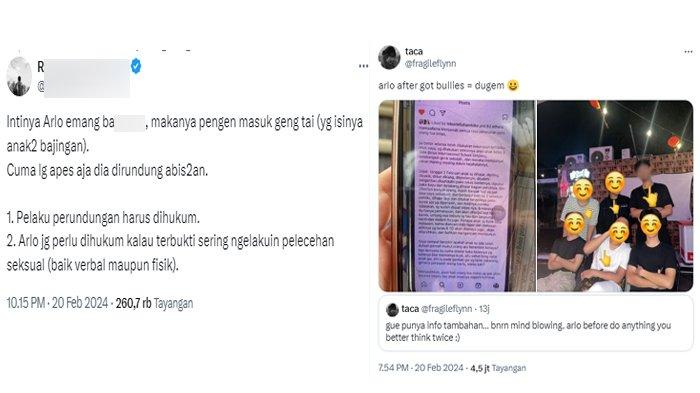Sosok Arlo yang diduga jadi korban bullying geng anak Vincent Rompies. Arlo diisukan suka bikin resah di sekolah yakni dengan meniduri para siswi yang ia sukai.