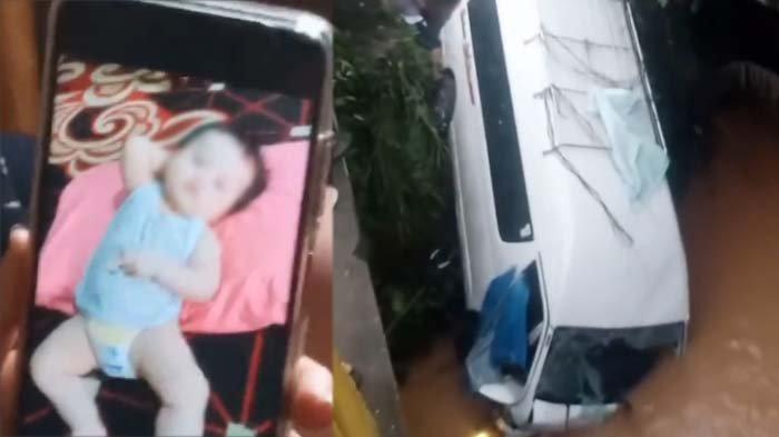 BAYI HILANG MISTERIUS: Tangkapan layar ibunda bayi yang hilang menangis, disadur pada Rabu (9/4/2025). Misteri hilangnya bayi usia 6 bulan setelah mobilnya terjun ke sungai sepulang mudik tengah viral. Orang tua korban kini merana menantikan sang anak.